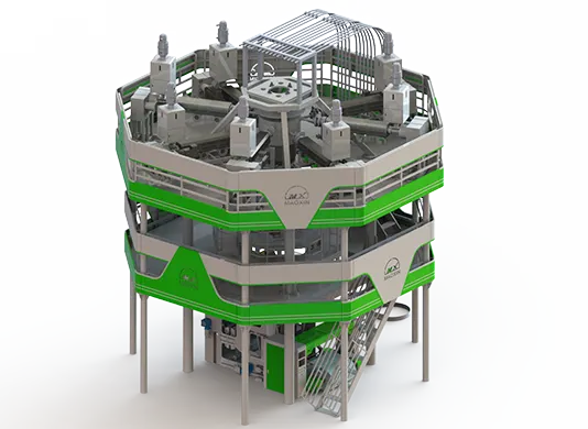 茂鑫吹膜机组 3D 效果图